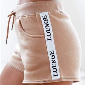 Lounge Sand High Waisted Shorts